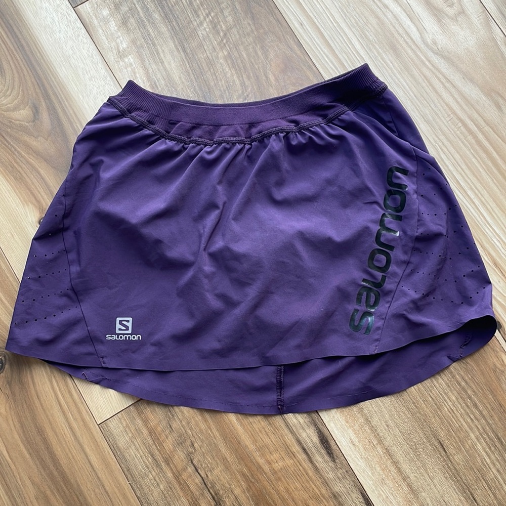 Salomon running skirt purple/ size small